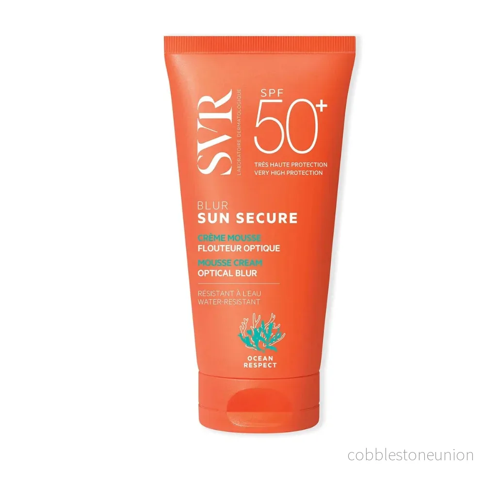 SVR, Sun Secure Blur, Parfymfri, Solskydd, Solkräm, För ansiktet, SPF 50+, 50 ml SVR, Sun Secure Blur, Parfymfri, Solskydd, Solkräm, För ansiktet, SPF 50+, 50 ml