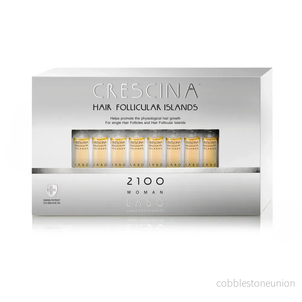 Set, Labo Suisse, Crescina Follicular Islands 2100, Tillväxtstimulerande, Ampullserum, För hårbotten, För kvinnor, 20 st