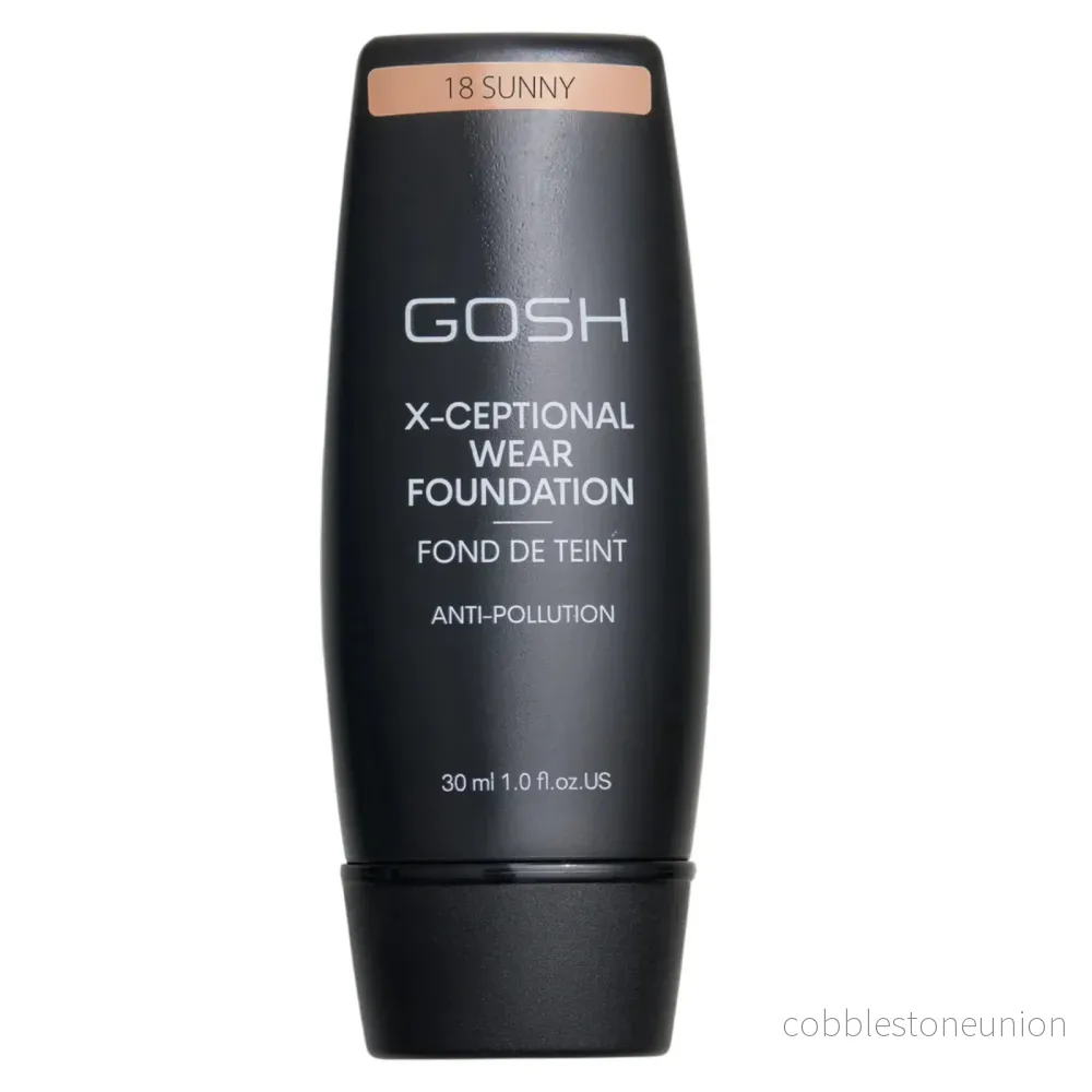 Gosh, X-Ceptional Wear, Vitamin E, Long Lasting, Cream Foundation, 18, Sunny, 30 ml Gosh, X-Ceptional Wear, Vitamin E, Long Lasting, Cream Foundation, 18, Sunny, 30 ml
