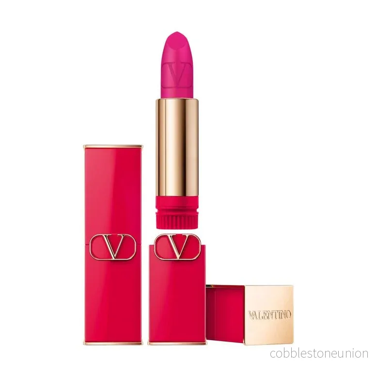 Valentino, Rosso, Matt, Krämigt läppstift, 302R, Påfyllningsbar, 3.5 g