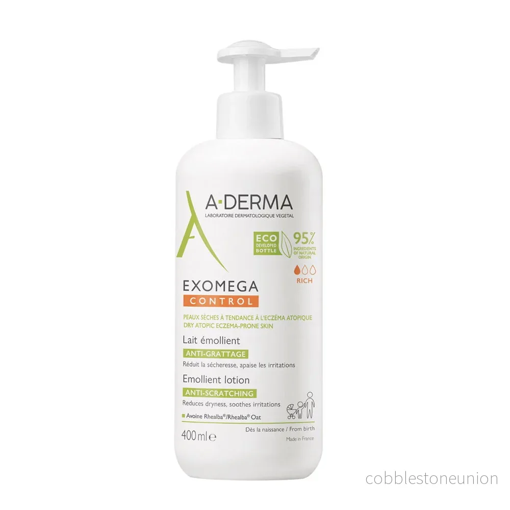 A-Derma, Exomega Control, Mjukgörande, Daglig, Kroppslotion, Kropp, 400 ml