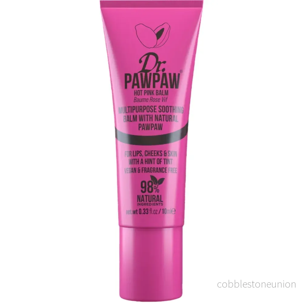Dr. PawPaw, Multipurpose, Läpp- och kindbalsam 2-i-1, Knallrosa, 10 ml