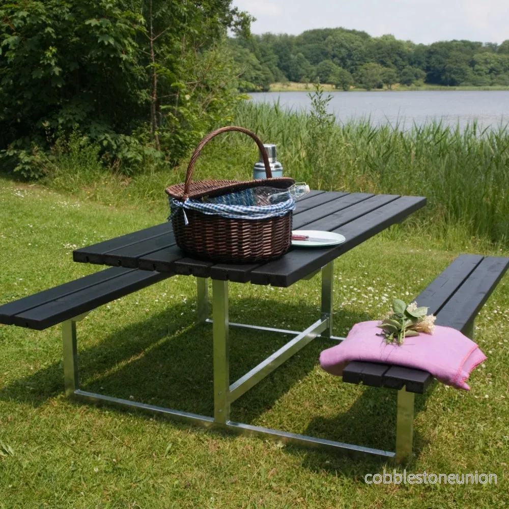Basic bord-/bænkesæt - 177 cm - sort - Bild 3