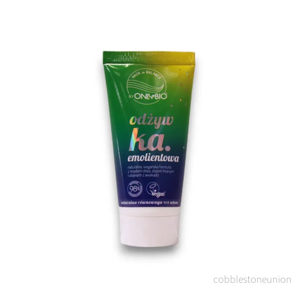 OnlyBio, Hair Balance Emollient, Sheasmör, Hårbalsam, Mot friss, 50 ml OnlyBio, Hair Balance Emollient, Sheasmör, Hårbalsam, Mot friss, 50 ml