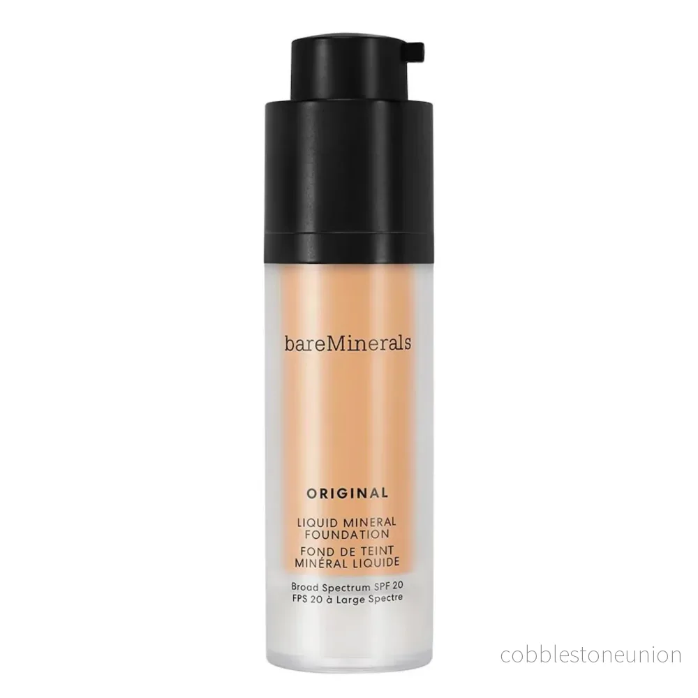 BareMinerals, Original Liquid Mineral, Luminous, flytande foundation, 20, Golden Tan, SPF 20, 30 ml