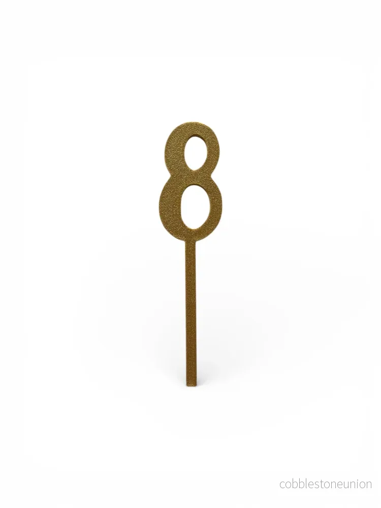 Cake Topper Soffra – 8 Guld/Silver Cake Topper Soffra – 8 Guld/Silver