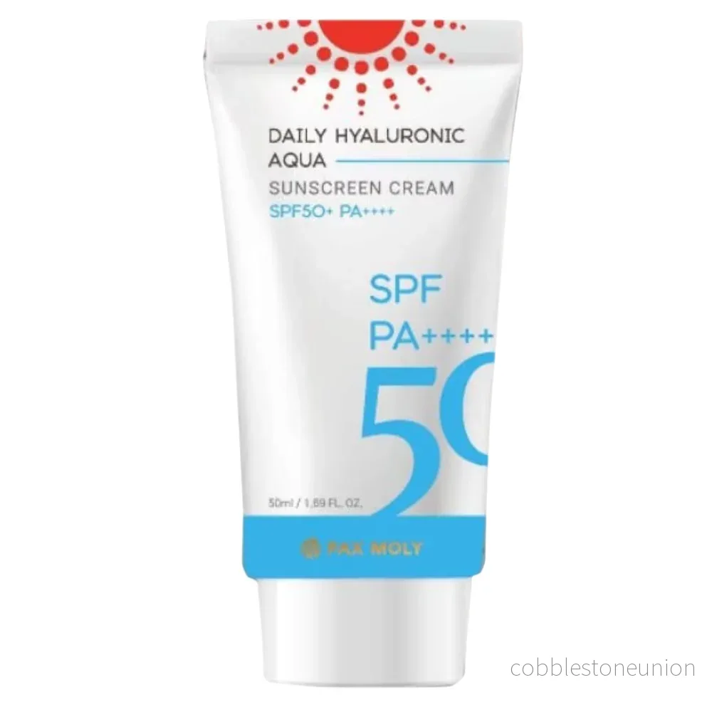 PaxMoly, Daily Hyaluronic Aqua, Återfuktande och skyddande, Solkräm, Ansikte & kropp, SPF50+, 50 ml PaxMoly, Daily Hyaluronic Aqua, Återfuktande och skyddande, Solkräm, Ansikte & kropp, SPF50+, 50 ml