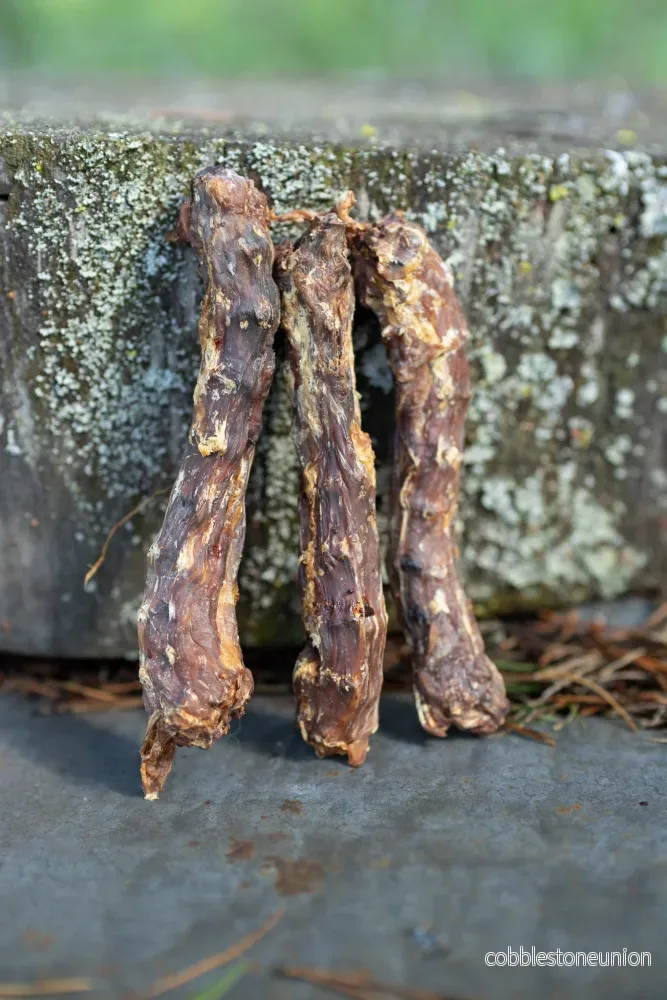 Torkad Ankhals från sverige – Krispigt & Smakrikt Hundsnacks - Bild 2