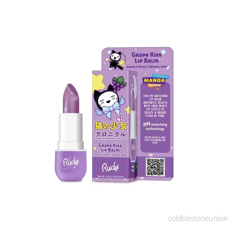 Rude Cosmetics, Grape Kiss, Återfuktande, Läppbalsam, 3.5 ml Rude Cosmetics, Grape Kiss, Återfuktande, Läppbalsam, 3.5 ml