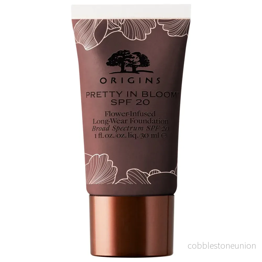 Origins, Pretty In Bloom, Long-Wear, Cream Foundation, 740, Very Deep Cool, SPF 20, 30 ml