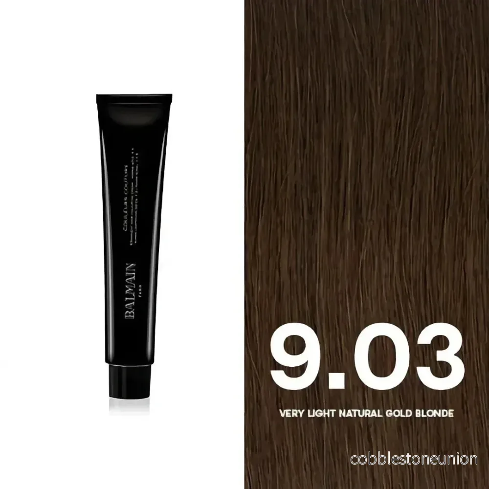 Balmain Professionnel, Couleurs Couture, Permanent Hair Colour, 9.03 Very Light Natural Gold Blonde, 60 ml