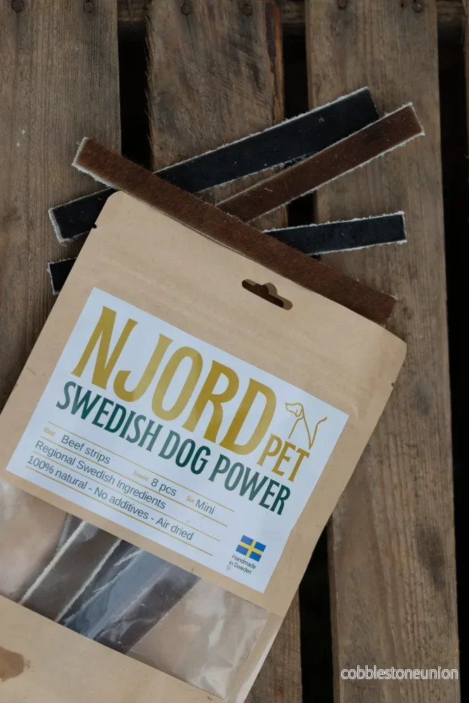 Nötstrips Mini 8-pack – naturligt tugg för de minsta tuggarna Nötstrips Mini 8-pack – naturligt tugg för de minsta tuggarna