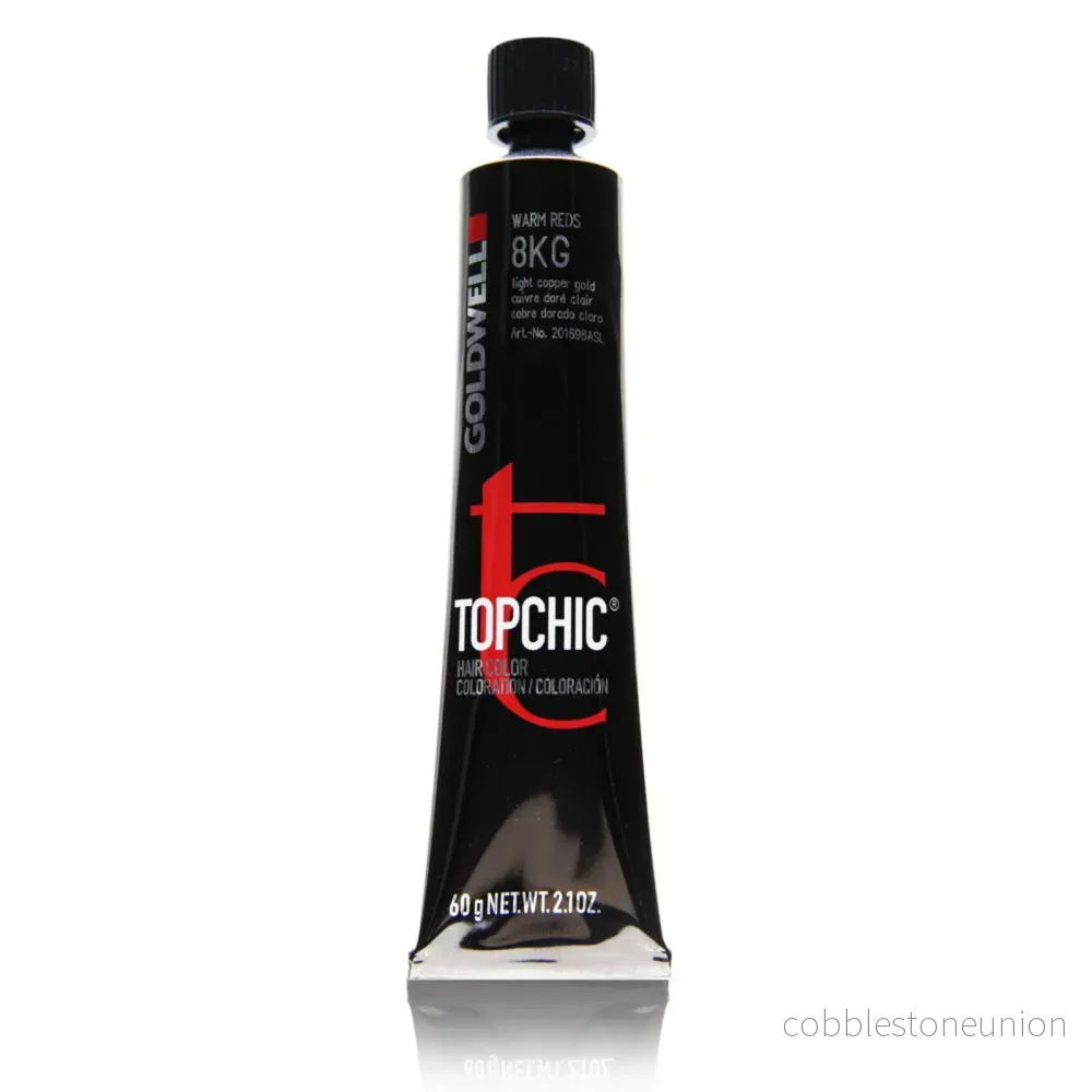 Goldwell, TopChic, Permanent Hair Color, 8KG Light Copper Gold, 60 ml