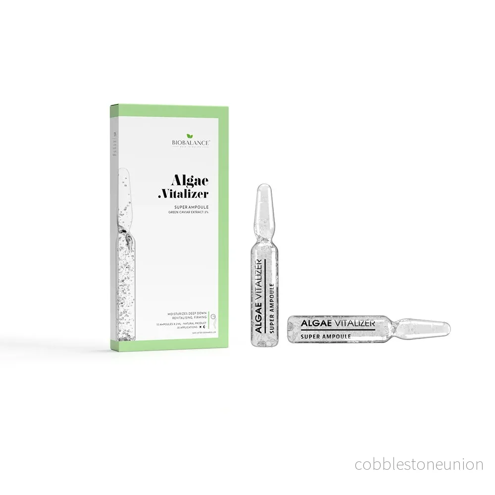 Bio Balance, Algae Vitalizer, Hydrating & Firming & Revitalising, Dag & Natt, Ampullbehandlingsserum, Dehydration & Loss Of Firmness & Loss Of Elasticity, För ansikte & hals, För kvinnor, 10 st, 2 ml Bio Balance, Algae Vitalizer, Hydrating & Firming & Revitalising, Dag & Natt, Ampullbehandlingsserum, Dehydration & Loss Of Firmness & Loss Of Elasticity, För ansikte & hals, För kvinnor, 10 st, 2 ml