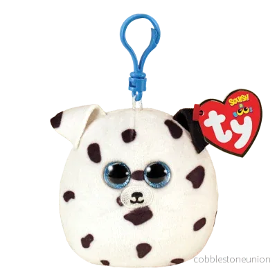 TY Squishy Beanies Clip-On Fetch The Dog