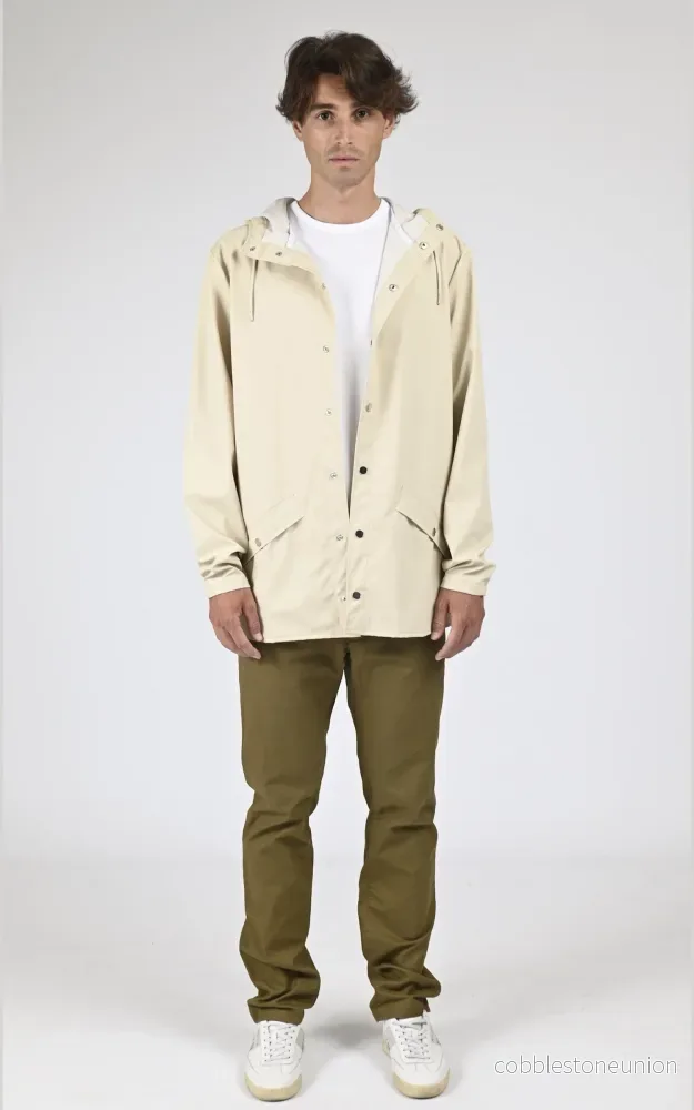 12010 Light Beige Waterproof Jacket - Unisex - Bild 3