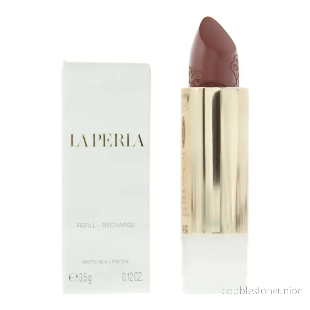 La Perla, Matt siden, Matt, Krämigt läppstift, 111, Rödbrun, Refill, 3,5 g