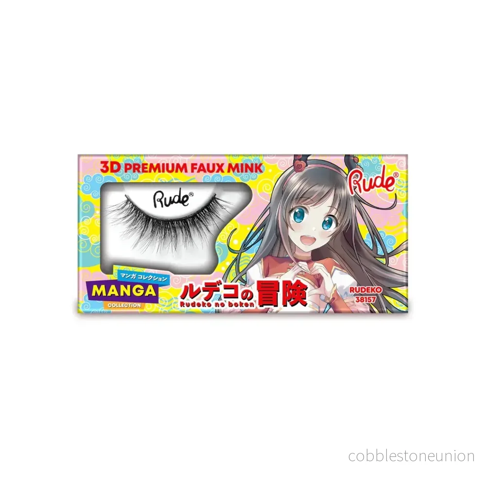 Rude Cosmetics, Chibi Manga Faux Mink – Rudeko, Lösglans Rude Cosmetics, Chibi Manga Faux Mink – Rudeko, Lösglans