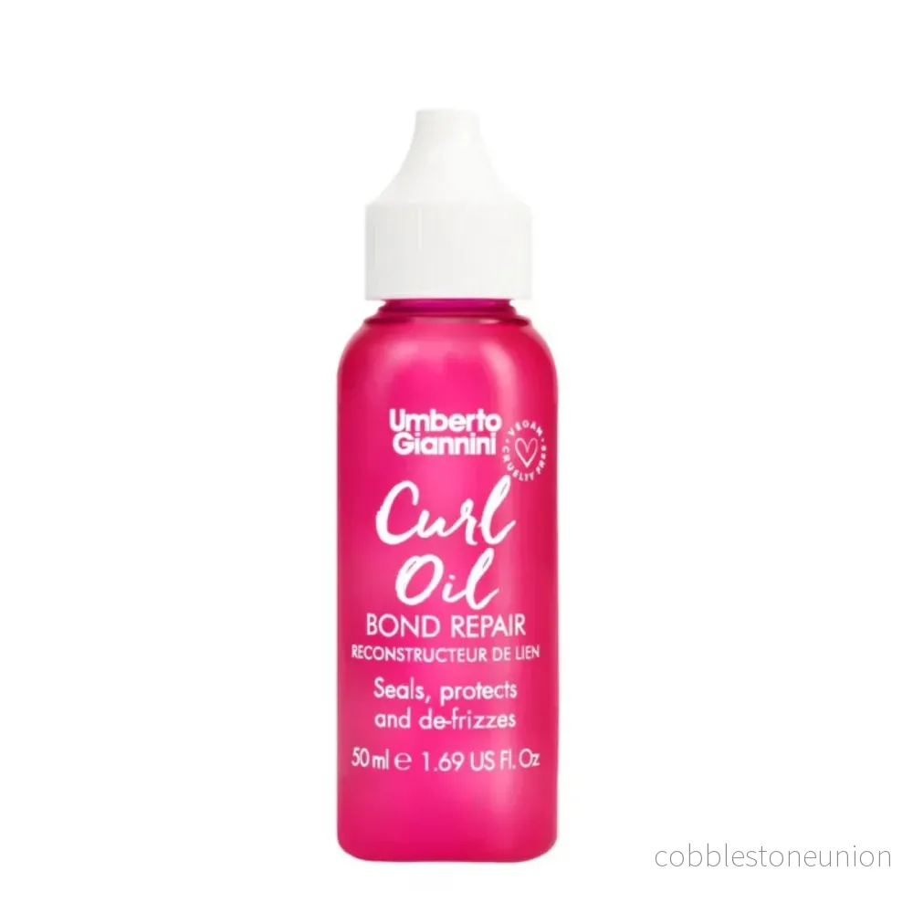 Umberto Giannini, Curl Oil Bond Repair, Silikonfri, Håroljebehandling, Frizz Control & Moisturising, 50 ml Umberto Giannini, Curl Oil Bond Repair, Silikonfri, Håroljebehandling, Frizz Control & Moisturising, 50 ml