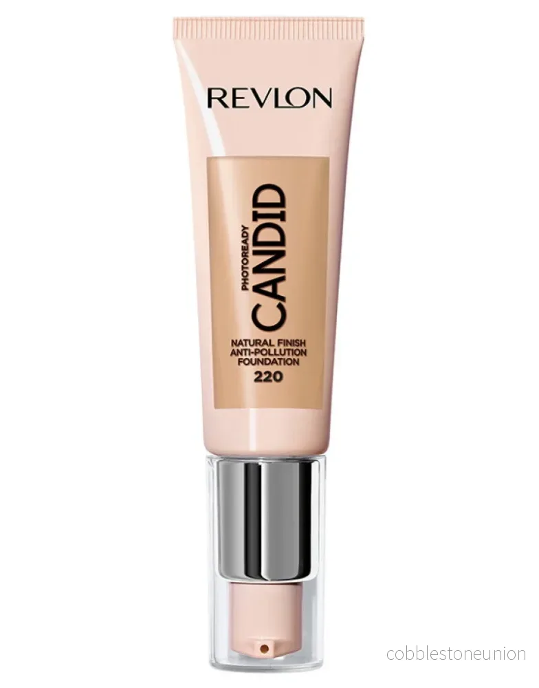 Revlon, Candid, Anti-pollution, Flytande foundation, 220, Sandbeige, 22 ml