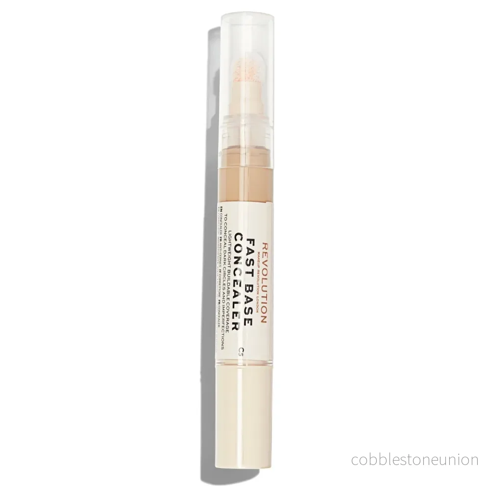 Makeup Revolution, Fast Base Concealer, Concealerpenna för under ögonen, C 5, 4.5 ml Makeup Revolution, Fast Base Concealer, Concealerpenna för under ögonen, C 5, 4.5 ml