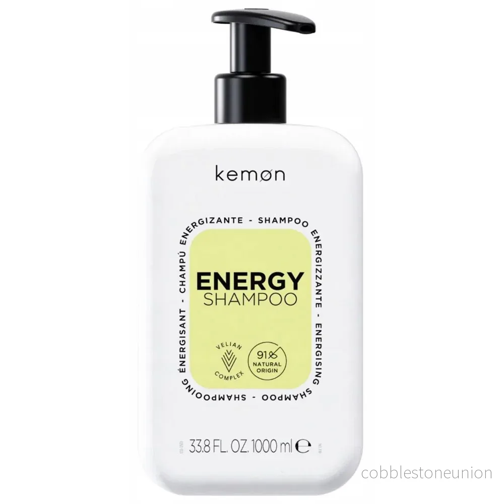 Kemon, Energy, Hårshampo, Revitalisering, 1000 ml