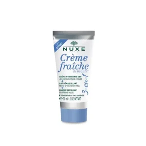 Nuxe, Crème Fraîche de Beauté, Återfuktande 3-i-1 kräm, sminkborttagningsmjölk & fyllande mask, 30 ml Nuxe, Crème Fraîche de Beauté, Återfuktande 3-i-1 kräm, sminkborttagningsmjölk & fyllande mask, 30 ml