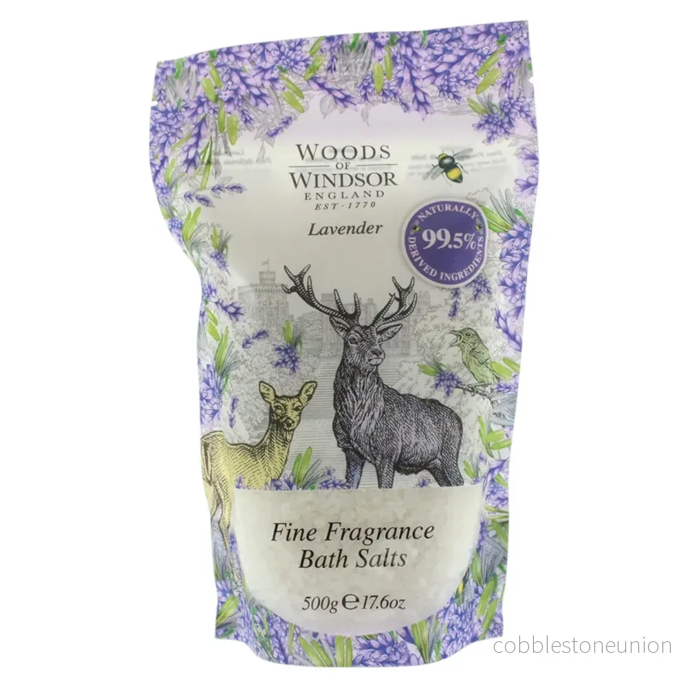 Woods Of Windsor, Lavender, Naturlig, förnyad, Lavendel, Badsalt, 500 g Woods Of Windsor, Lavender, Naturlig, förnyad, Lavendel, Badsalt, 500 g
