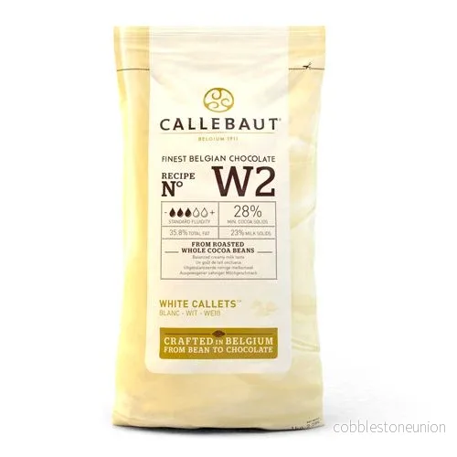 Callebaut Choklad Kappar – Vit 1kg