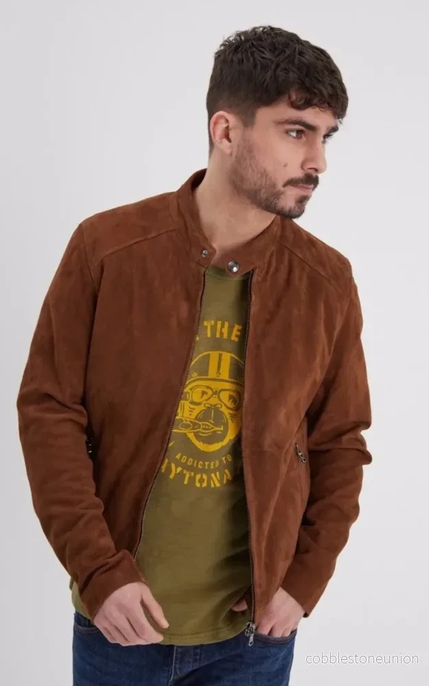 Delf Brown Suede Jacket - Men - Bild 2
