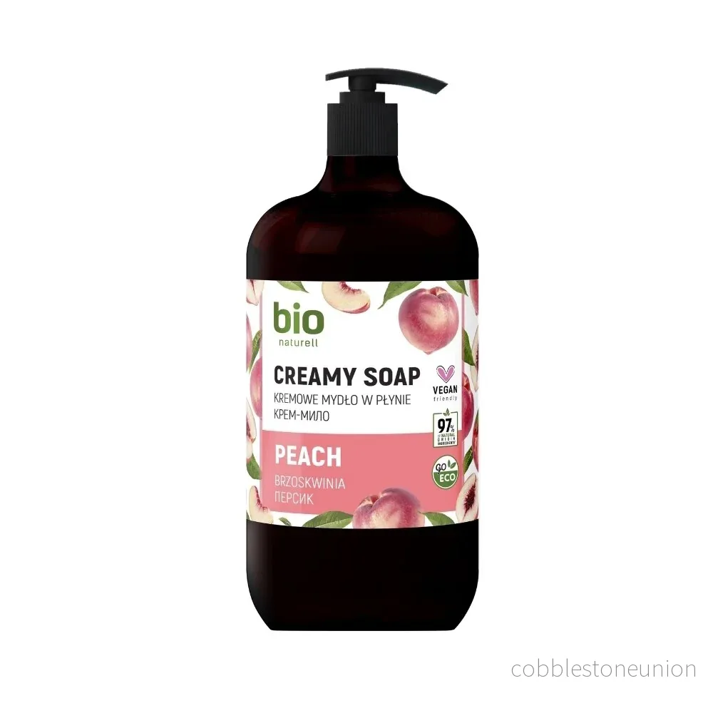Bio Naturell, Bio Naturell, Peach, Moisturizing, Liquid soap, For hands, 946 ml Bio Naturell, Bio Naturell, Peach, Moisturizing, Liquid soap, For hands, 946 ml