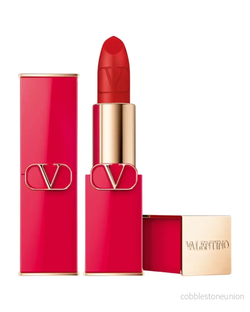 Valentino, Rosso, Matt, Krämigt läppstift, 211A, Påfyllningsbar, 3.5 g