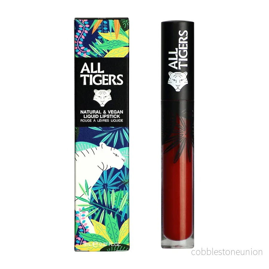 All Tigers, Natural & Vegan, Naturlig, Matt, Läppglans, 889, Befäl respekt, 8 ml - Bild 2