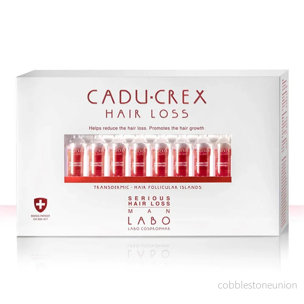 Labo Suisse, Cadu-Crex Severe Stage, Mot håravfall, Serum i ampuller, För hårbotten, För män, 20 st, 3.5 ml Labo Suisse, Cadu-Crex Severe Stage, Mot håravfall, Serum i ampuller, För hårbotten, För män, 20 st, 3.5 ml