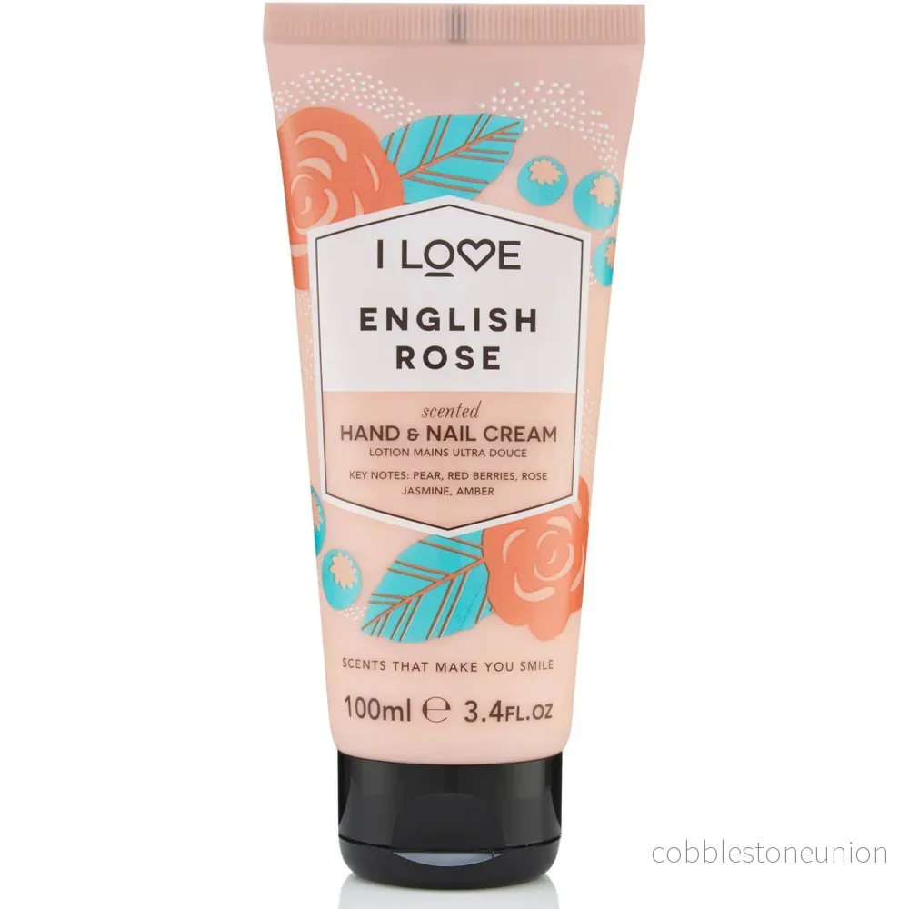I Love, Signature Collection, English Rose, Moisturising, Hand & Nail Cream, English Rose, 100ml I Love, Signature Collection, English Rose, Moisturising, Hand & Nail Cream, English Rose, 100ml