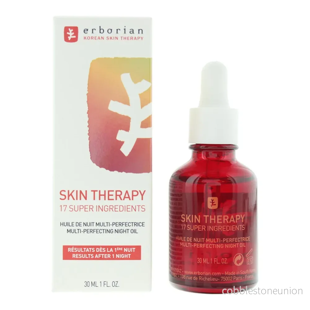 Erborian, Skin Therapy Multi Perfecting, Night Oil för ansiktet, Mot Ojämnheter, 30 ml - Bild 2