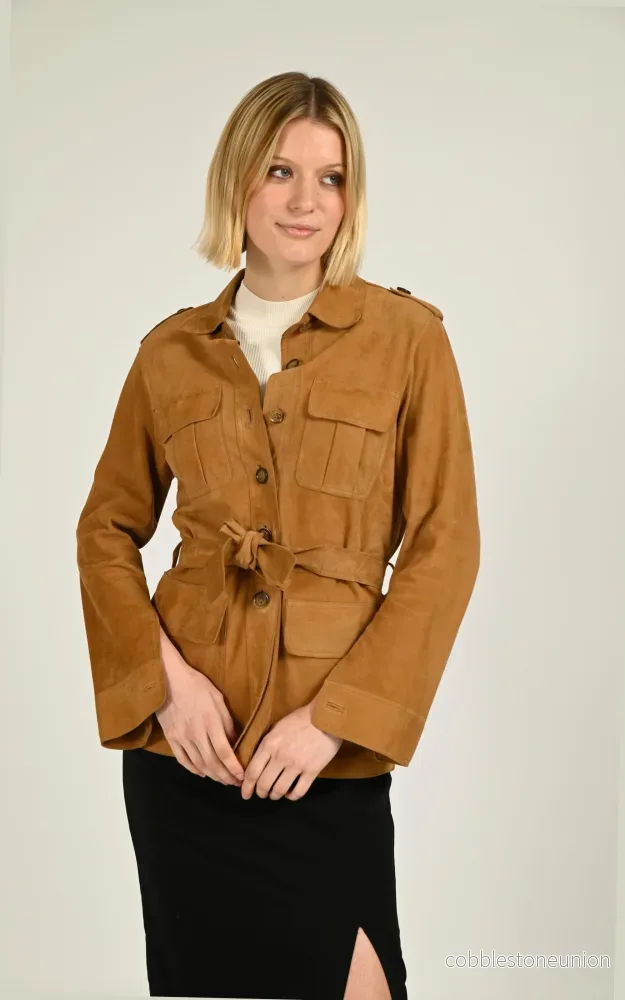 Honey Suede Safari Jacket – Women Honey Suede Safari Jacket – Women