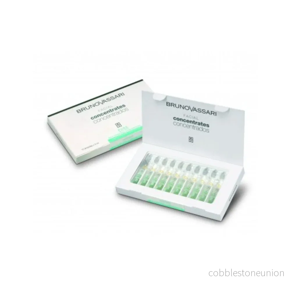 Set, Bruno Vassari, Pure Solutions, Niacinamide, Cleansing, Ampoule Treatment Serum, Against oiliness, For the face, For women, 10 pcs, 2 ml