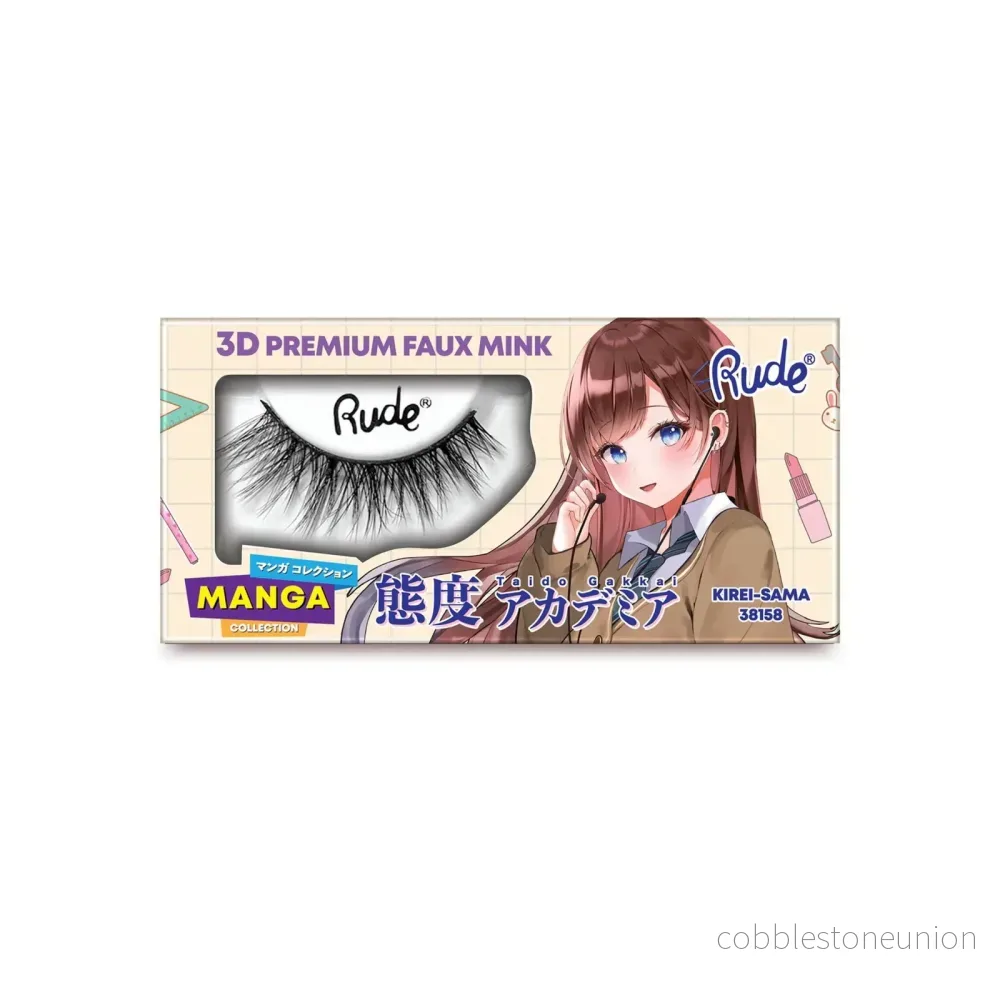 Rude Cosmetics, Chibi Manga Faux Mink – Kirei-Sama, Lösglans Rude Cosmetics, Chibi Manga Faux Mink – Kirei-Sama, Lösglans