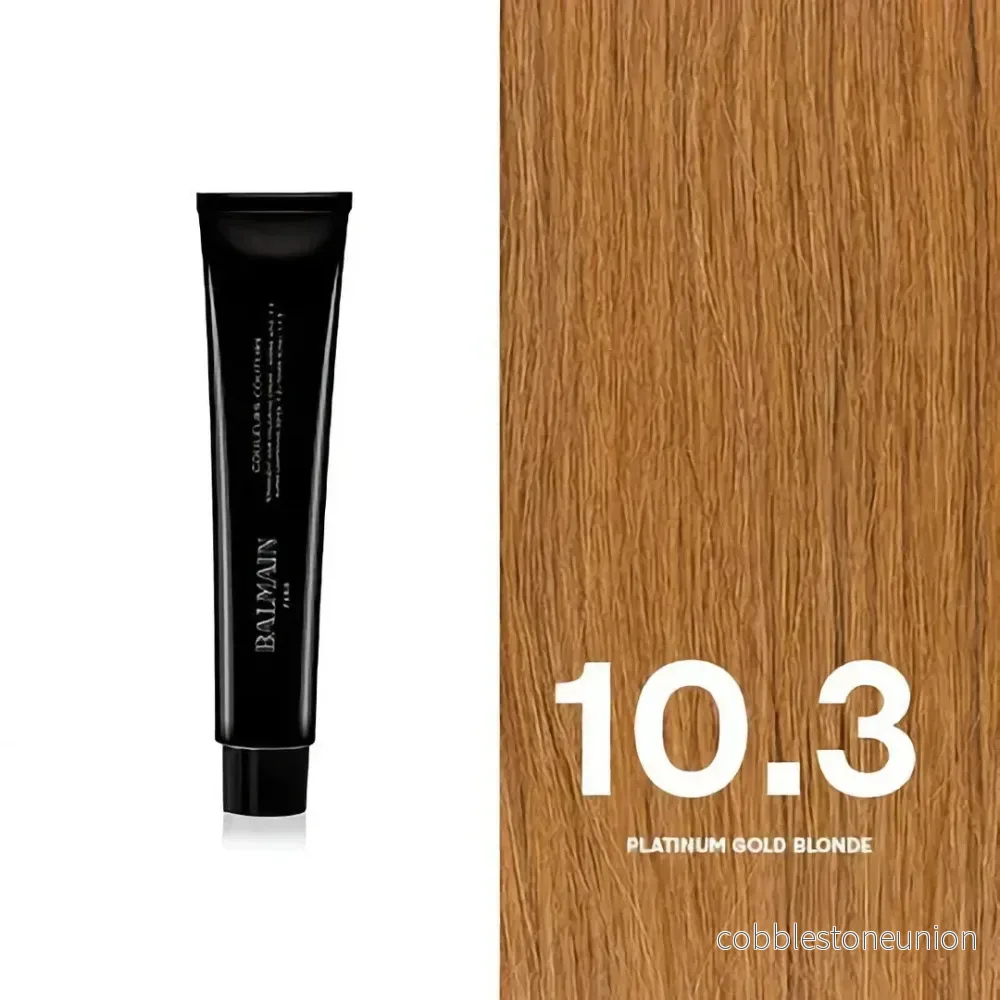 Balmain Professionnel, Couleurs Couture, Permanent Hair Colour, 10.3 Platinum Gold Blonde, 60ml
