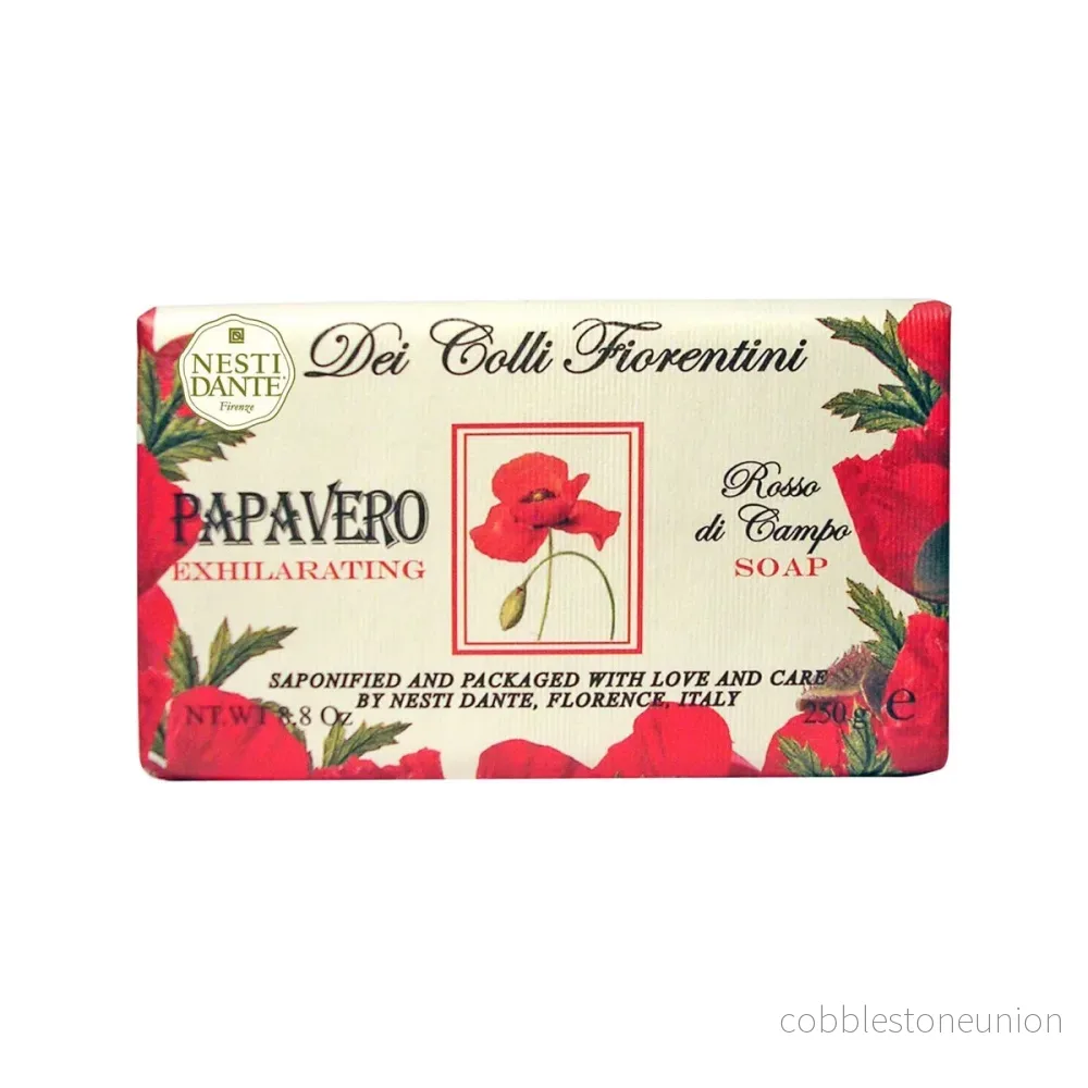 Nesti Dante, Dei Colli Fiorentini Poppy, Soap Bar, 250 g Nesti Dante, Dei Colli Fiorentini Poppy, Soap Bar, 250 g