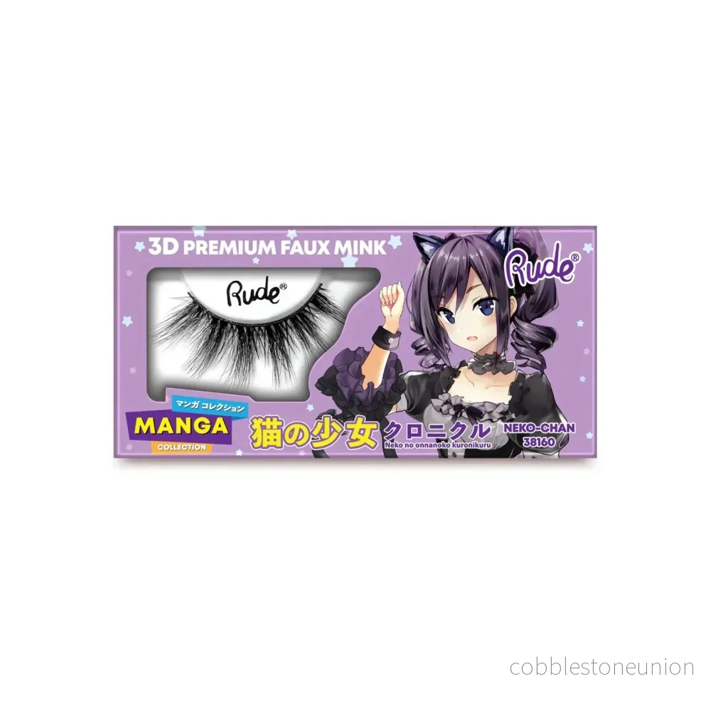 Rude Cosmetics, Chibi Manga Faux Mink – Neko-Chan, Lösglans Rude Cosmetics, Chibi Manga Faux Mink – Neko-Chan, Lösglans