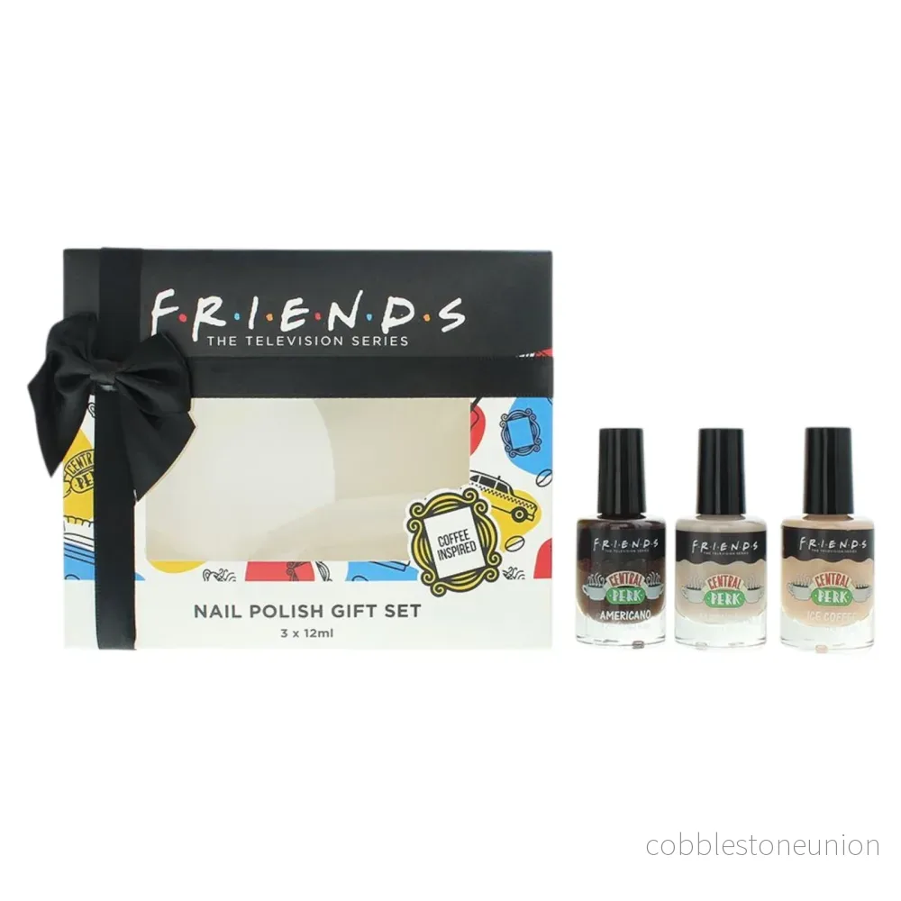 Set Trio, Warner Bros, Friends, Chipresistent, Nagellack, Kaffe, 3 st, 12 ml Set Trio, Warner Bros, Friends, Chipresistent, Nagellack, Kaffe, 3 st, 12 ml