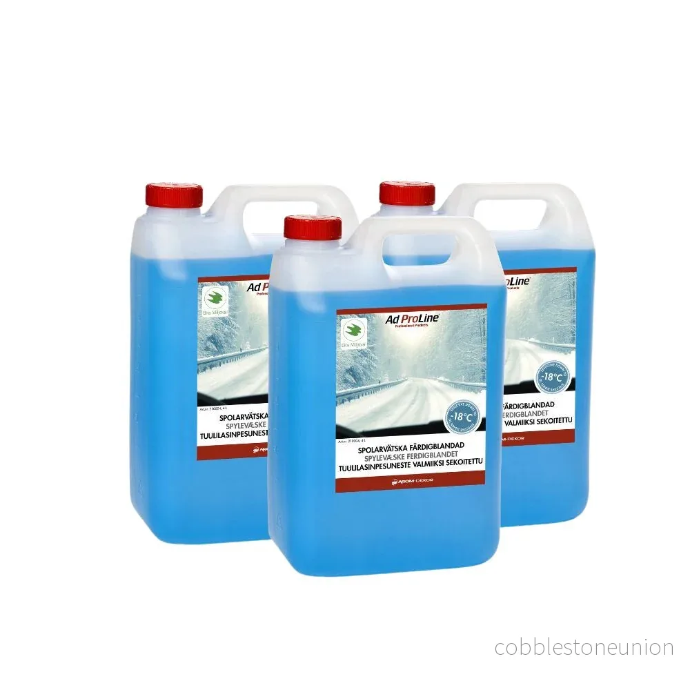 Färdigblandad Spolarvätska -18°C 3×4 Liter Färdigblandad Spolarvätska -18°C 3×4 Liter