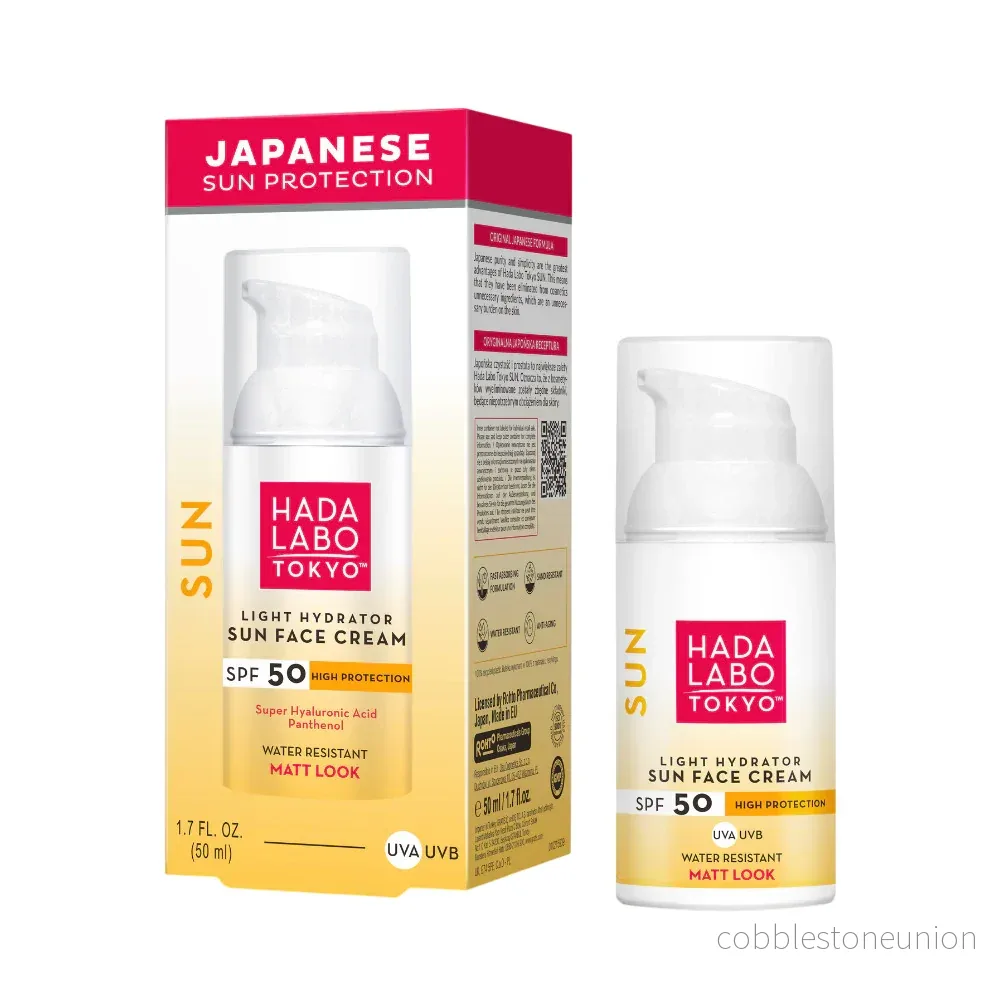 Hada Labo Tokyo, Sol, Hyaluronsyra, Återfuktande, Solkräm, För ansiktet, SPF 50, 50 ml - Bild 2