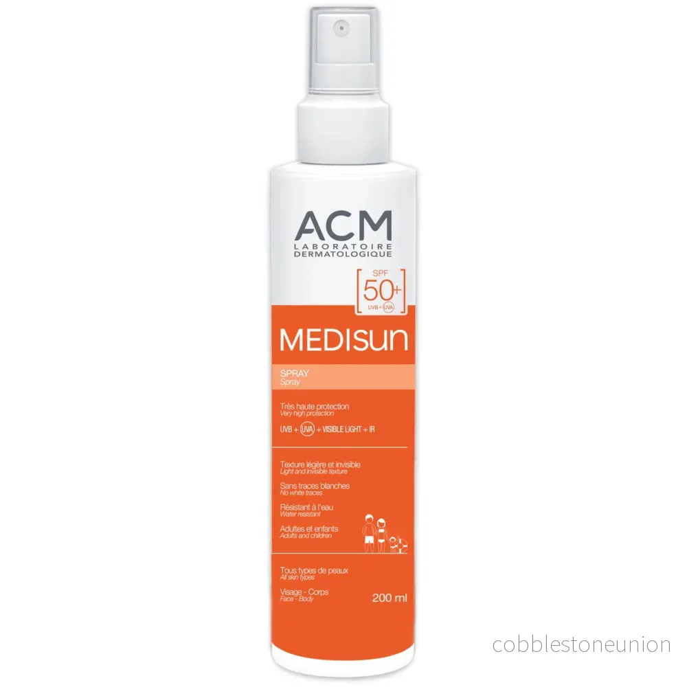 Laboratoire ACM, Medisun, Återfuktande, Solskyddsspray, SPF 50+, 200 ml