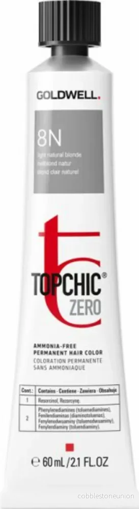 Goldwell, TopChic Zero, Ammoniakfri, Permanent hårfärg, 8N Ljusblond, 60 ml Goldwell, TopChic Zero, Ammoniakfri, Permanent hårfärg, 8N Ljusblond, 60 ml