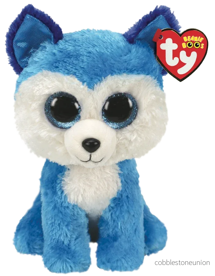 TY Beanie Boos Prince The Blue Husky Medium