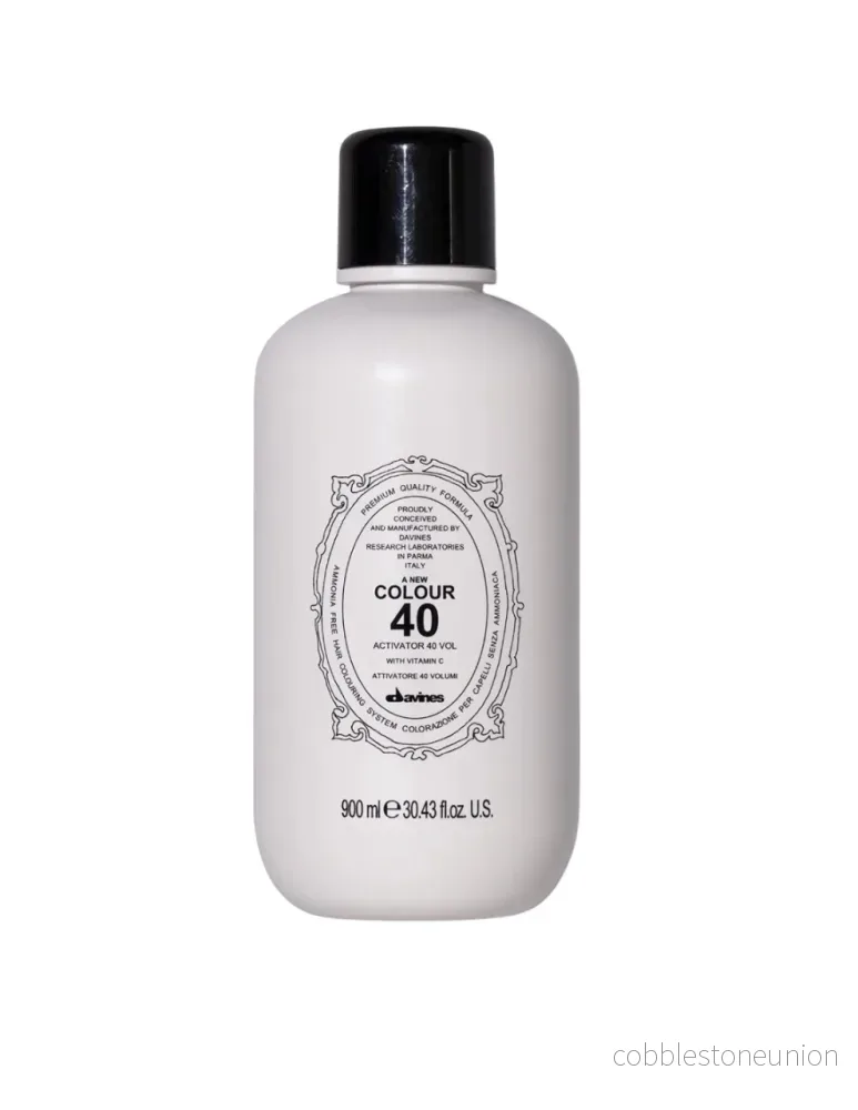 Davines, A New Colour, Hydrogen Peroxide, Hair Color Activating Lotion, Moisturizing & Color Preserving, 40 vol, 900 ml Davines, A New Colour, Hydrogen Peroxide, Hair Color Activating Lotion, Moisturizing & Color Preserving, 40 vol, 900 ml