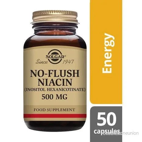 Solgar Niacin (Vitamin B3) NO FLUSH 500 mg, 50 kapslar - Bild 2